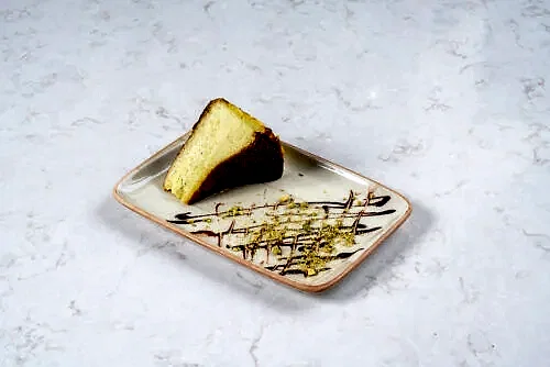 San Sebastian with Chocolate Sauce